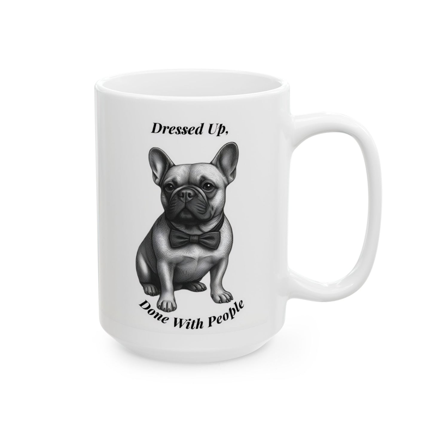 French Bulldog Ceramic Mug – Minimal Pet Art | 15oz