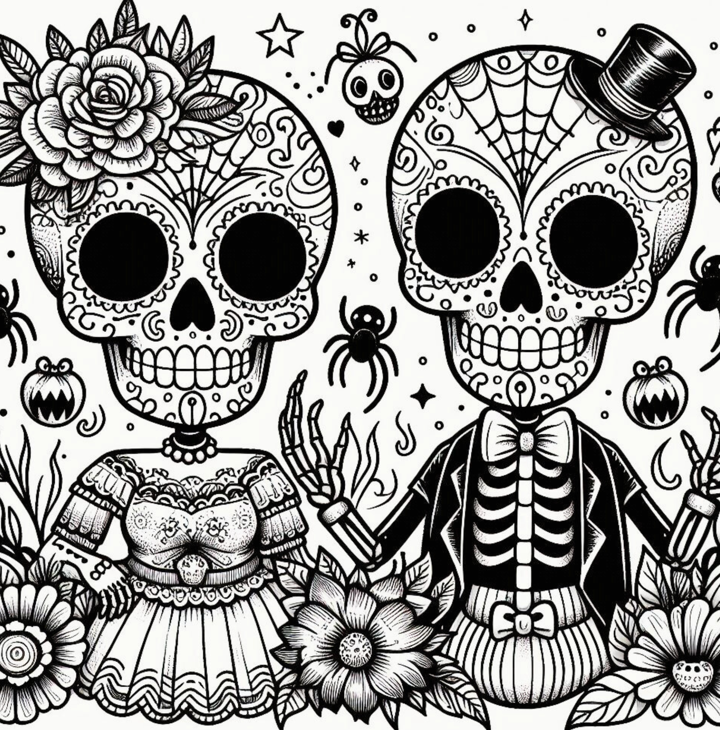 Happy Halloween Coloring Book for Kids & Adults | Spooky Fun Coloring Pages