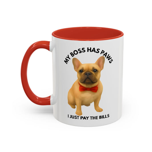 Funny French Bulldog Mug | Boss Frenchie Coffee Cup for Dog Lovers