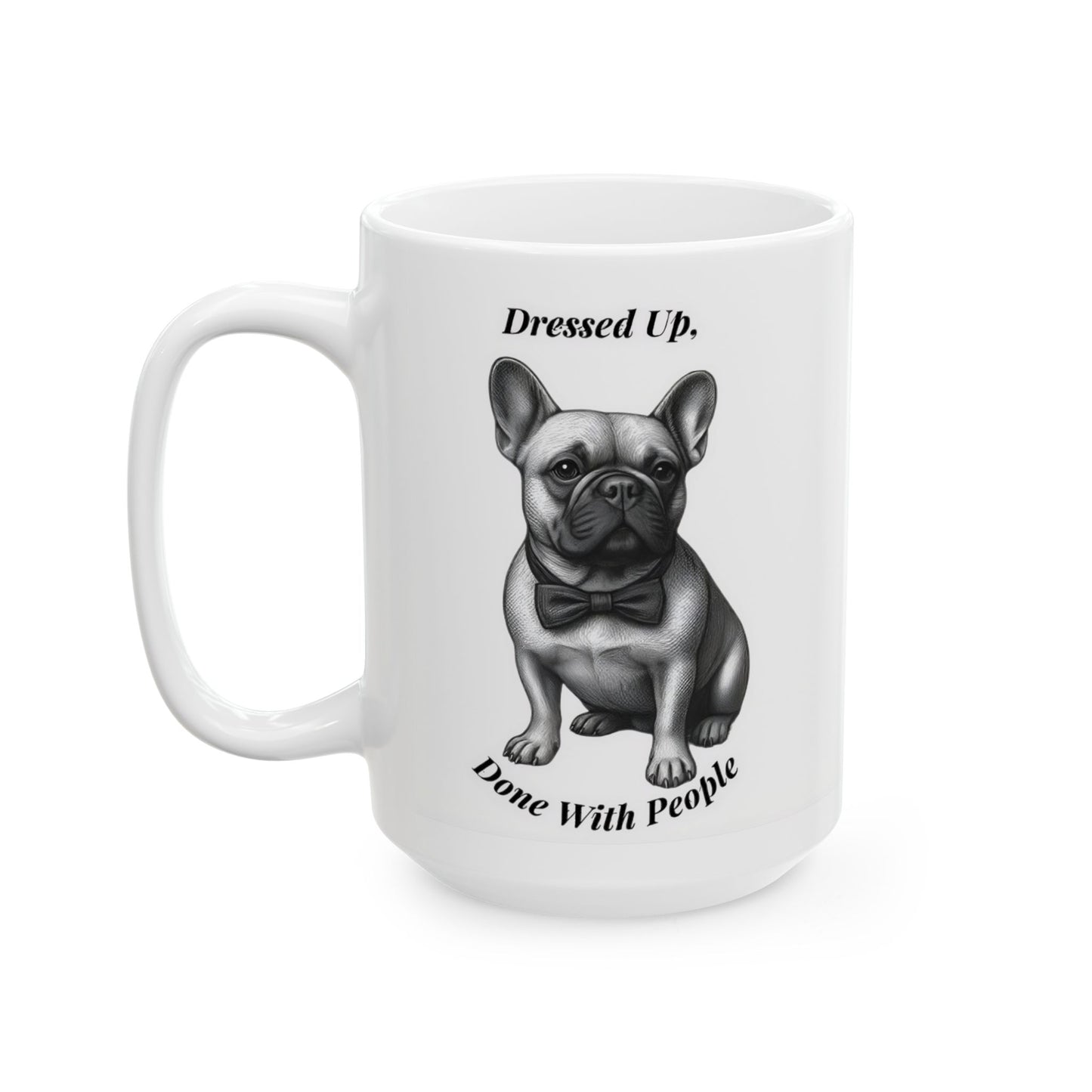 French Bulldog Ceramic Mug – Minimal Pet Art | 15oz