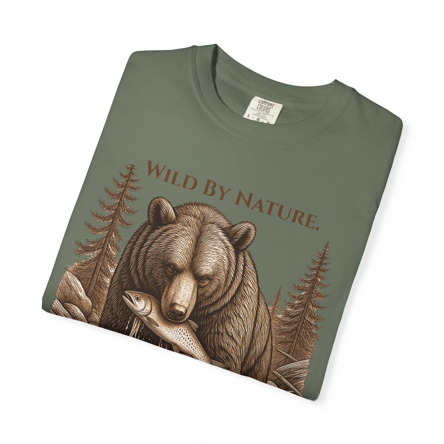 Wild By Nature – Camiseta teñida de oso