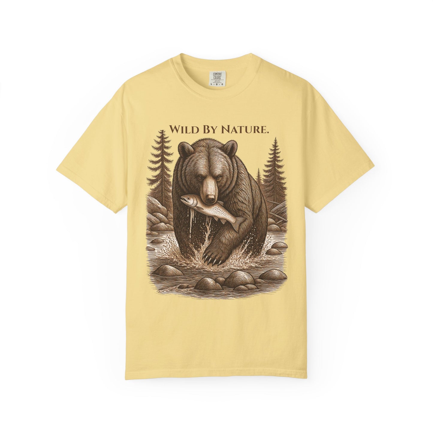 Wild By Nature – Camiseta teñida de oso