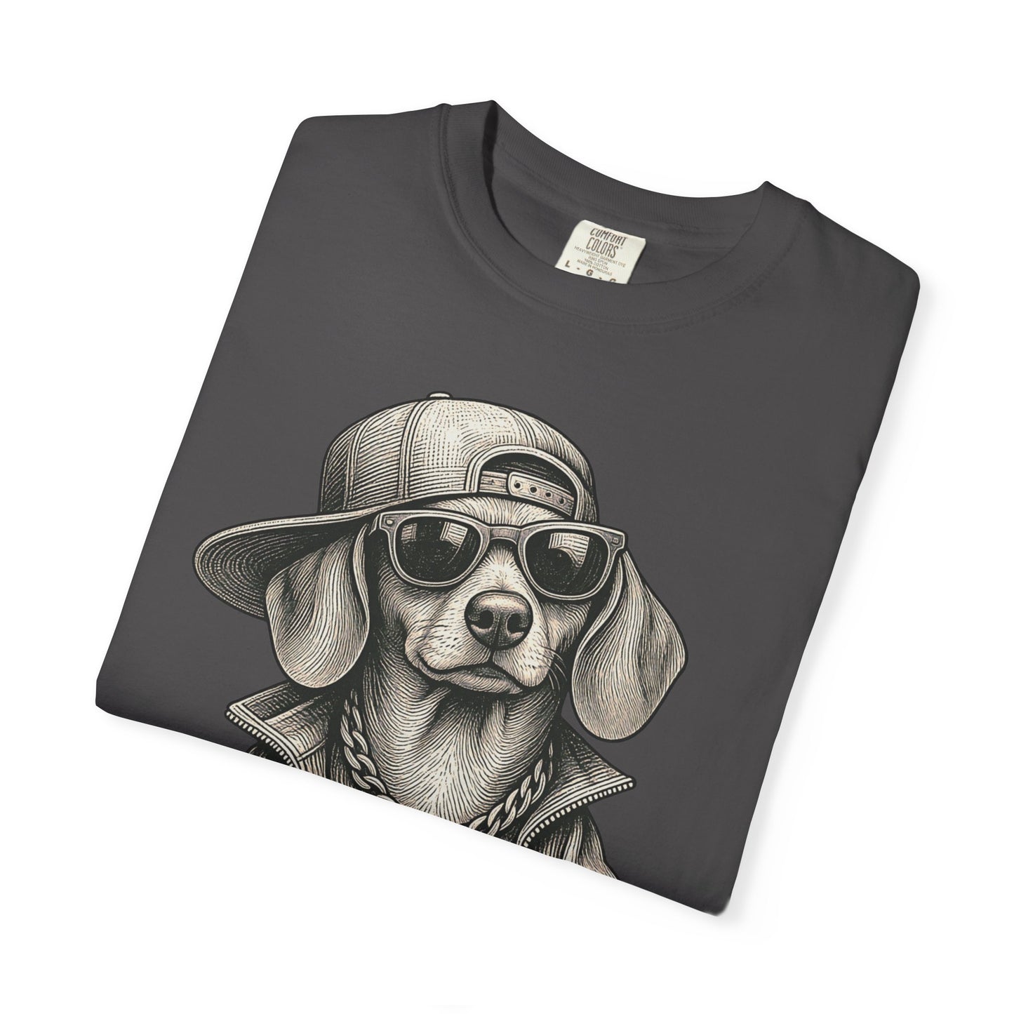 Rey Bajito – Camiseta Teñida con Pigmentos Dachshund
