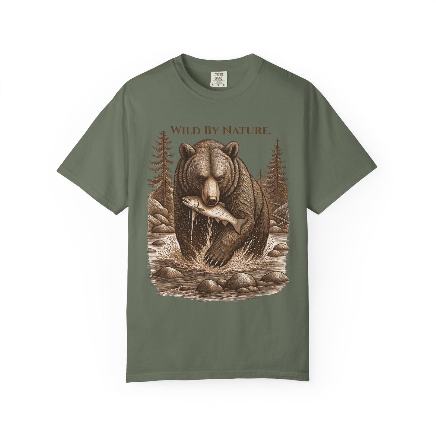 Wild By Nature – Camiseta teñida de oso