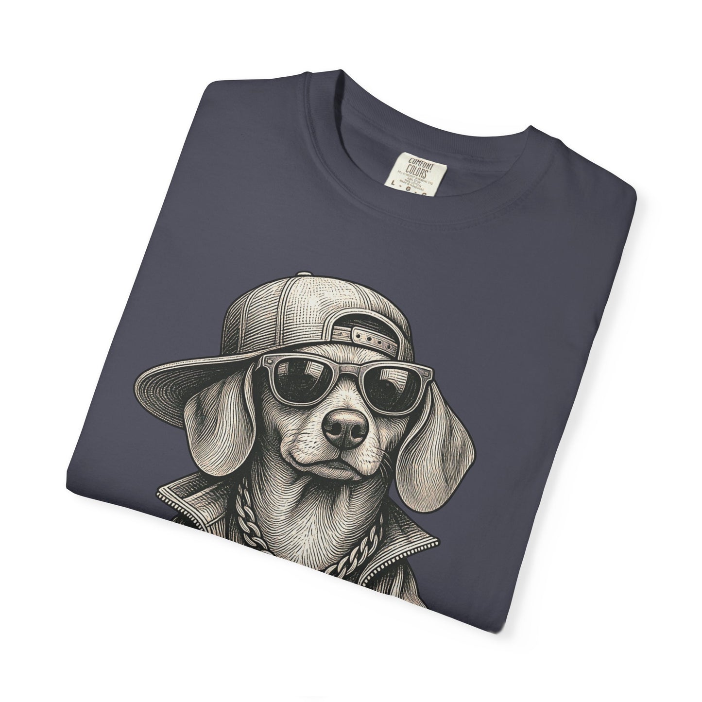 Rey Bajito – Camiseta Teñida con Pigmentos Dachshund