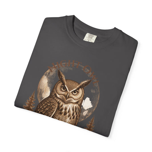Night Owl – Vintage Engraving Owl T-Shirt | Dark Academia Forestcore