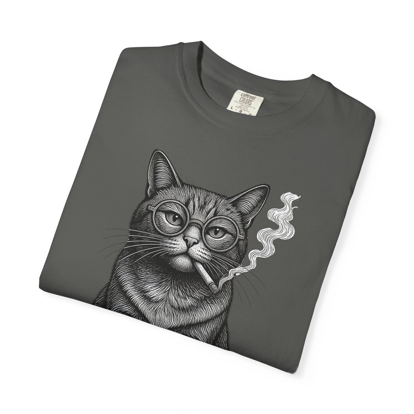 Nacido para la calma, obligado a interactuar – Camiseta teñida para gatos