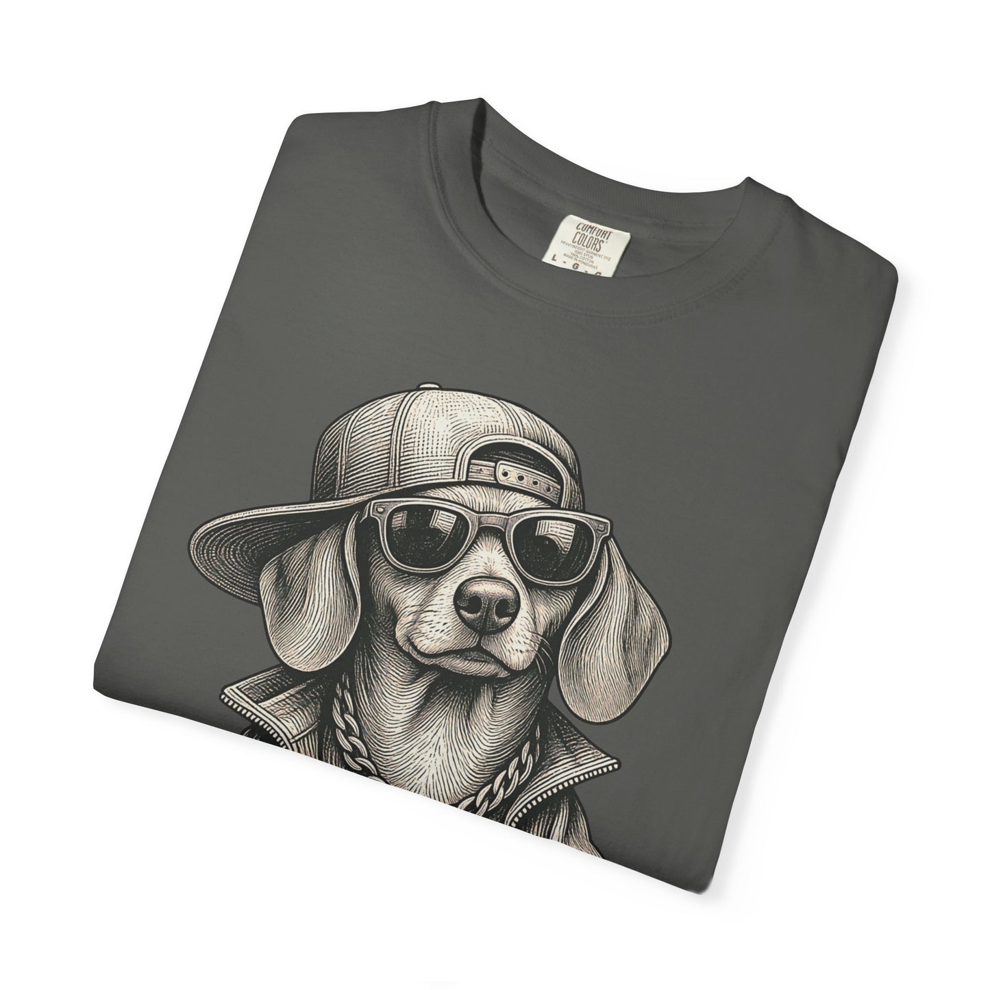 Rey Bajito – Camiseta Teñida con Pigmentos Dachshund